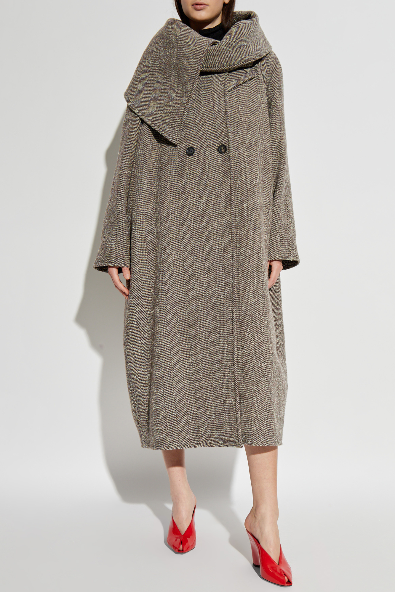 Salvatore Ferragamo アルパカ モヘア混 ロングコート L Salvatore Ferragamo アルパカ モヘア混 ロングコート L 楽天市場